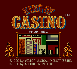 King of Casino Title Screen
